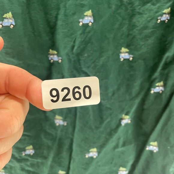 American Eagle Shirt Adult Small Green Christmas Tree Car Pattern Button Up Logo - Picture 12 of 12